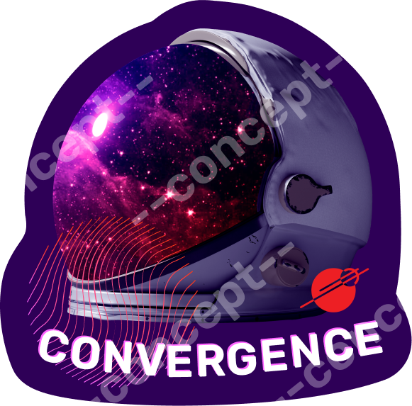 convergence badge concept design